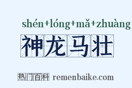 神龙马壮是什么意思的图片